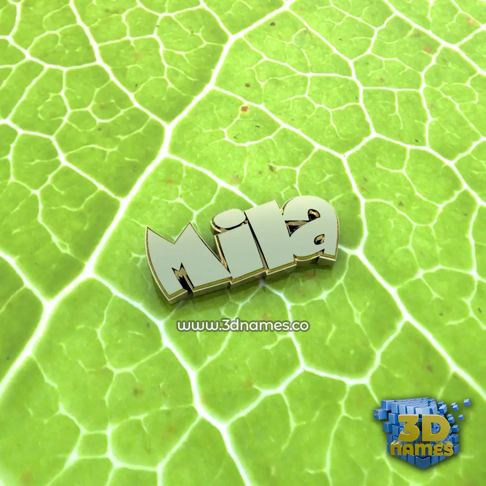 mila in Gold Leaf style - 3D name wallpaper