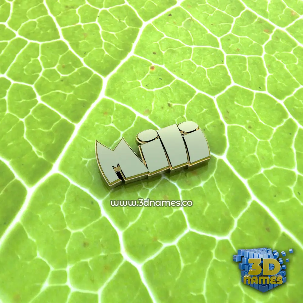 mili in Gold Leaf style - 3D name wallpaper