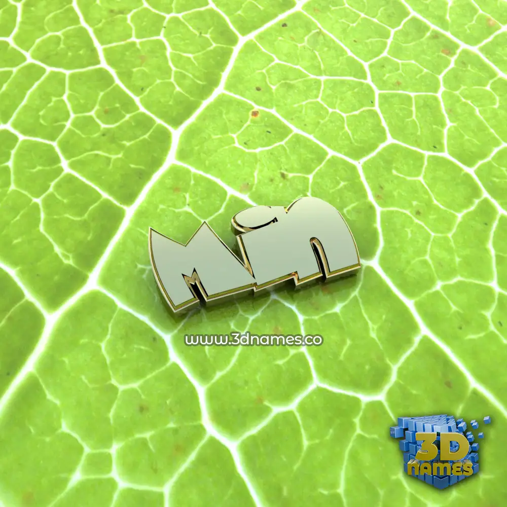 min in Gold Leaf style - 3D name wallpaper