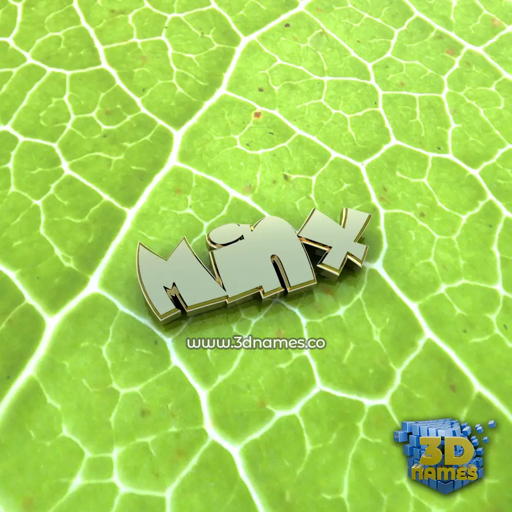 minx in Gold Leaf style - 3D name wallpaper