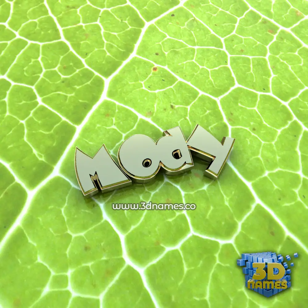 mody in Gold Leaf style - 3D name wallpaper
