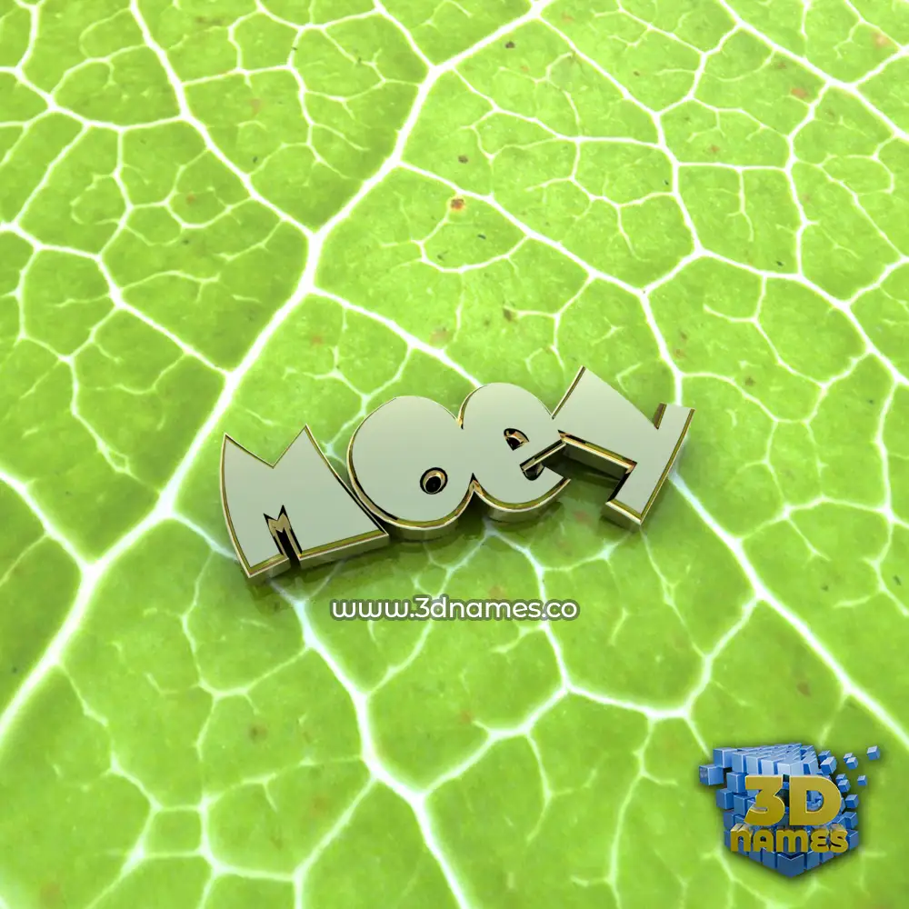moey in Gold Leaf style - 3D name wallpaper