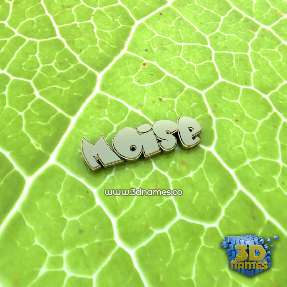 moise in Gold Leaf style - 3D name wallpaper