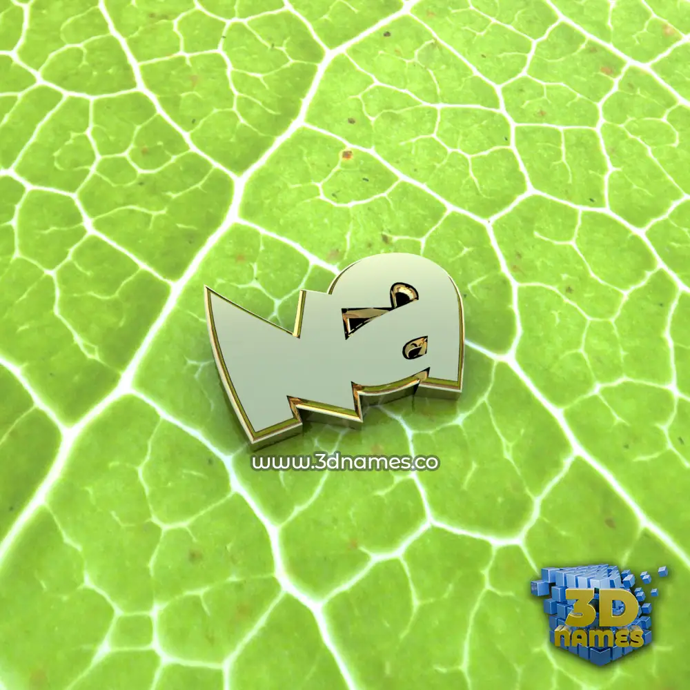 na in Gold Leaf style - 3D name wallpaper
