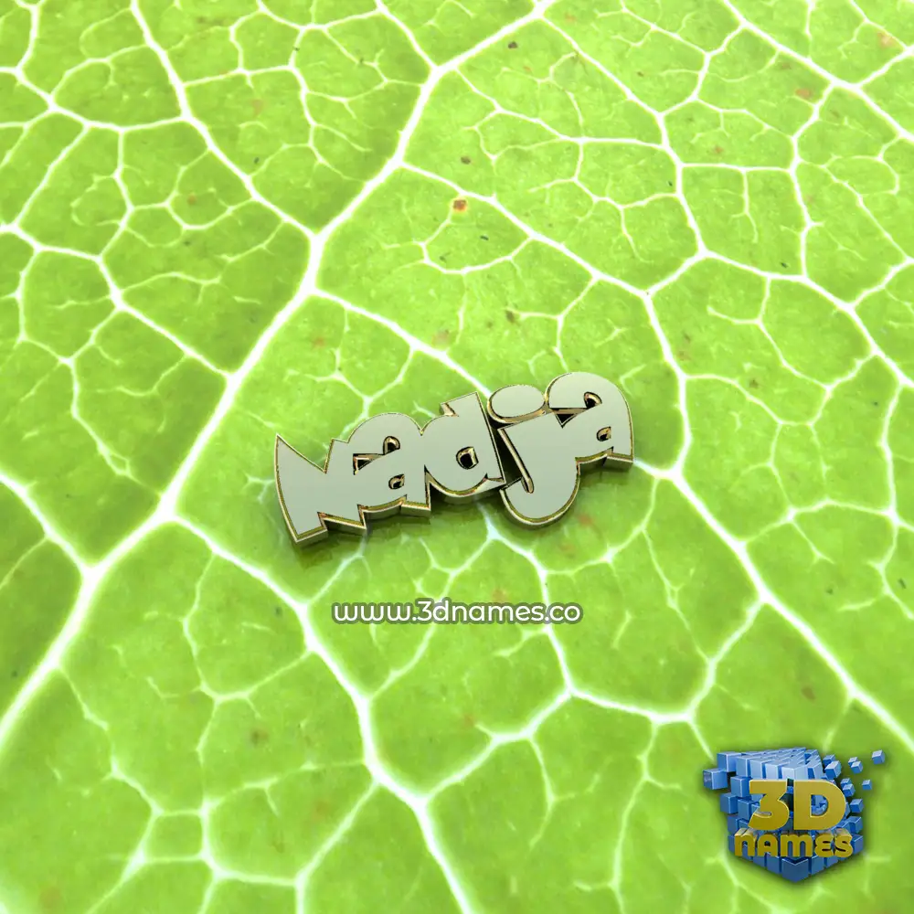 nadja in Gold Leaf style - 3D name wallpaper