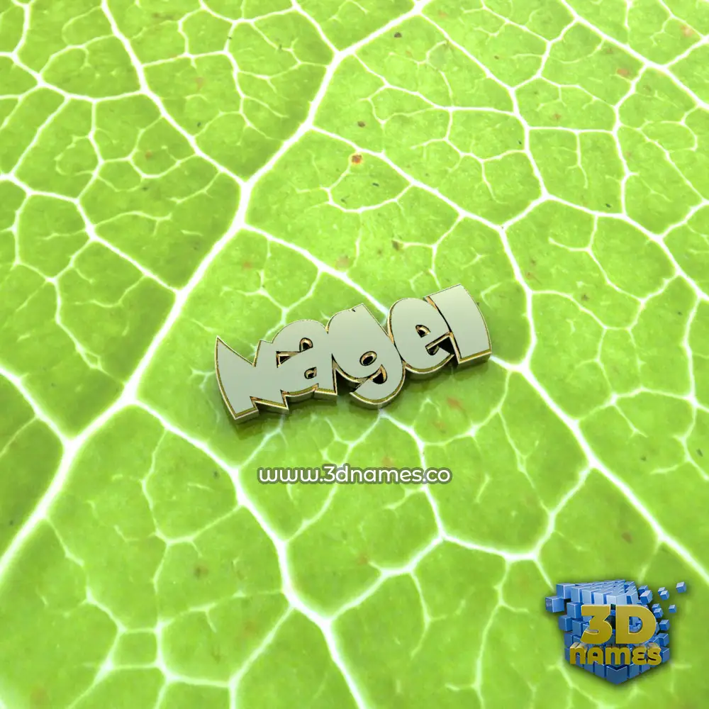 nagel in Gold Leaf style - 3D name wallpaper