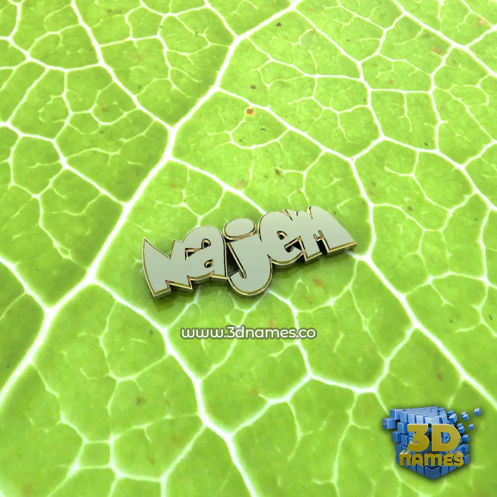 najem in Gold Leaf style - 3D name wallpaper