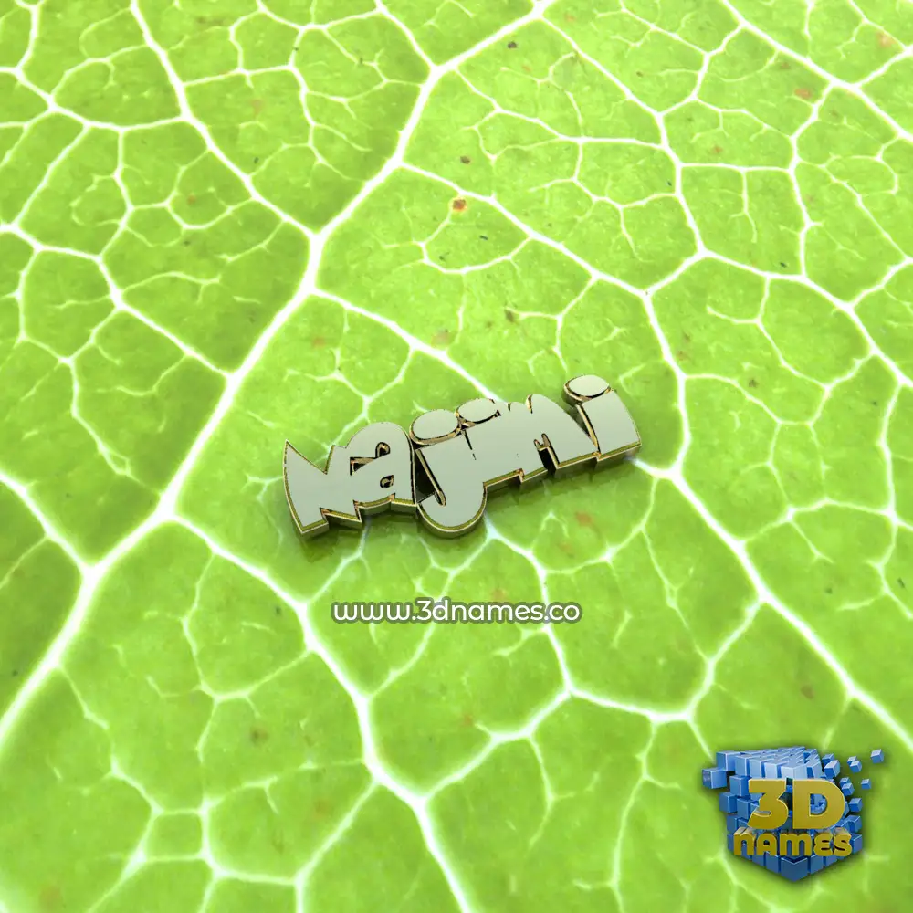 najimi in Gold Leaf style - 3D name wallpaper