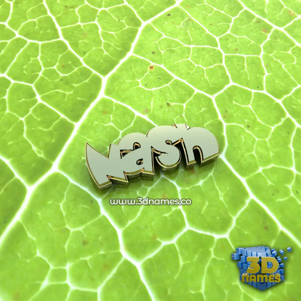 nash in Gold Leaf style - 3D name wallpaper