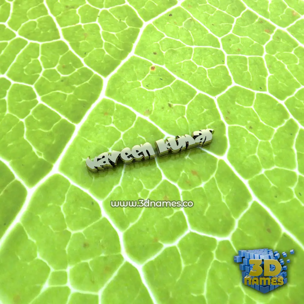 naveen kumar in Gold Leaf style - 3D name wallpaper