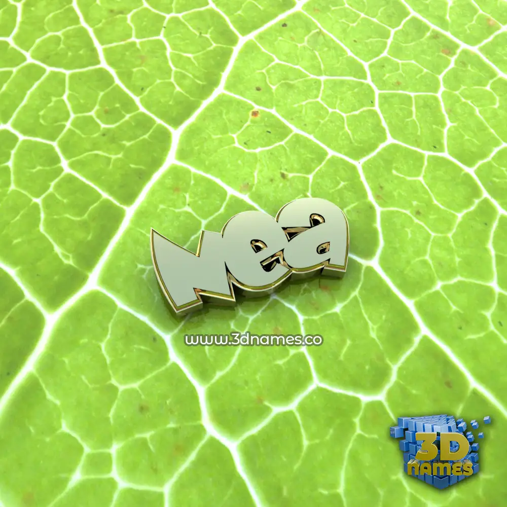 nea in Gold Leaf style - 3D name wallpaper
