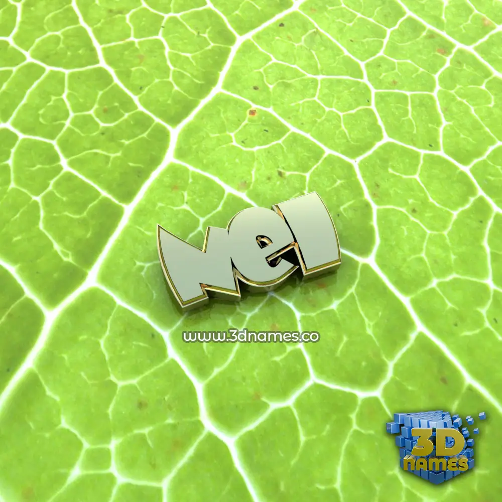 nel in Gold Leaf style - 3D name wallpaper