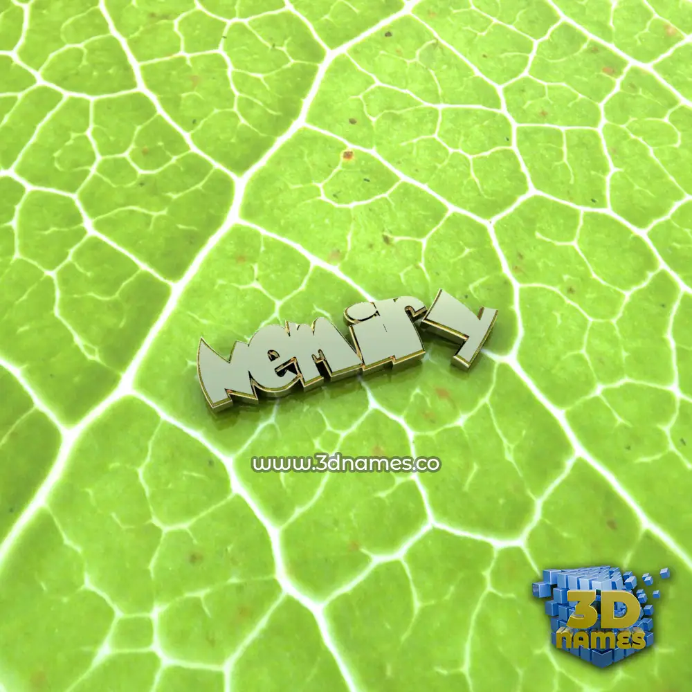 nemiry in Gold Leaf style - 3D name wallpaper