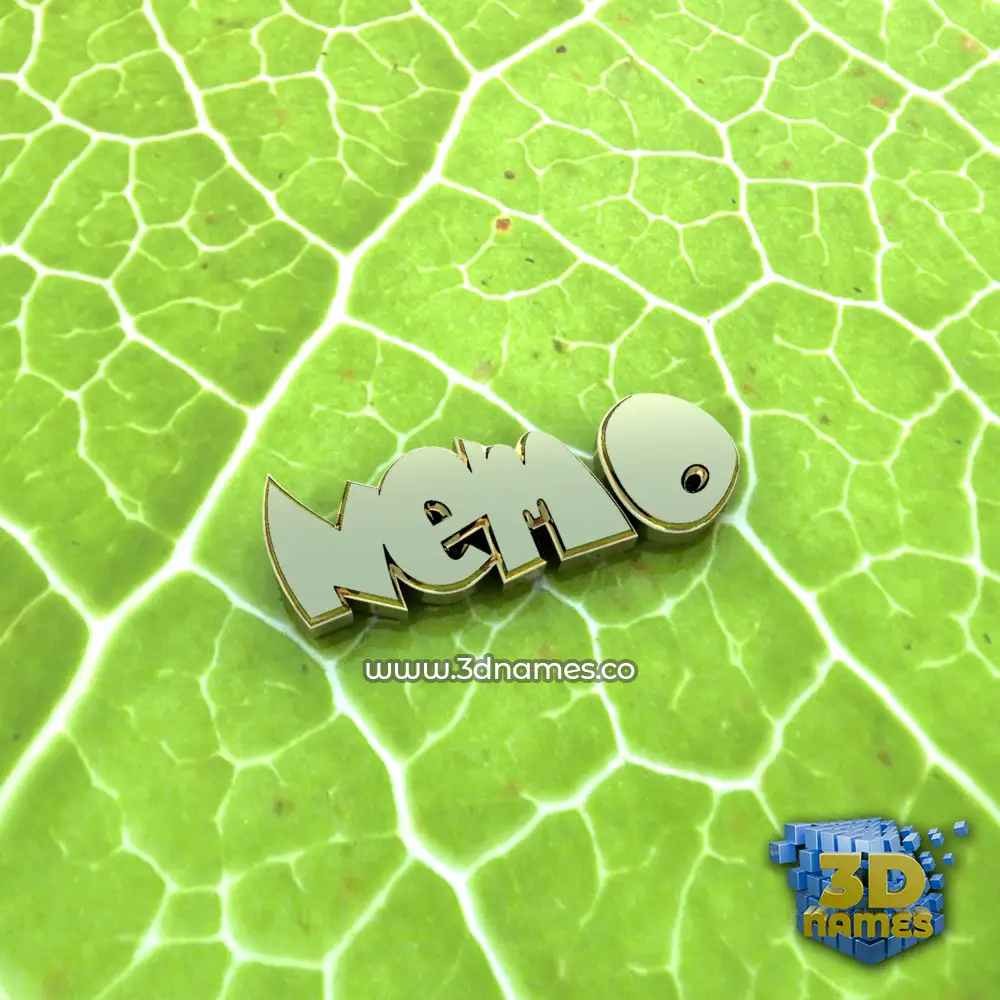 nemo in Gold Leaf style - 3D name wallpaper