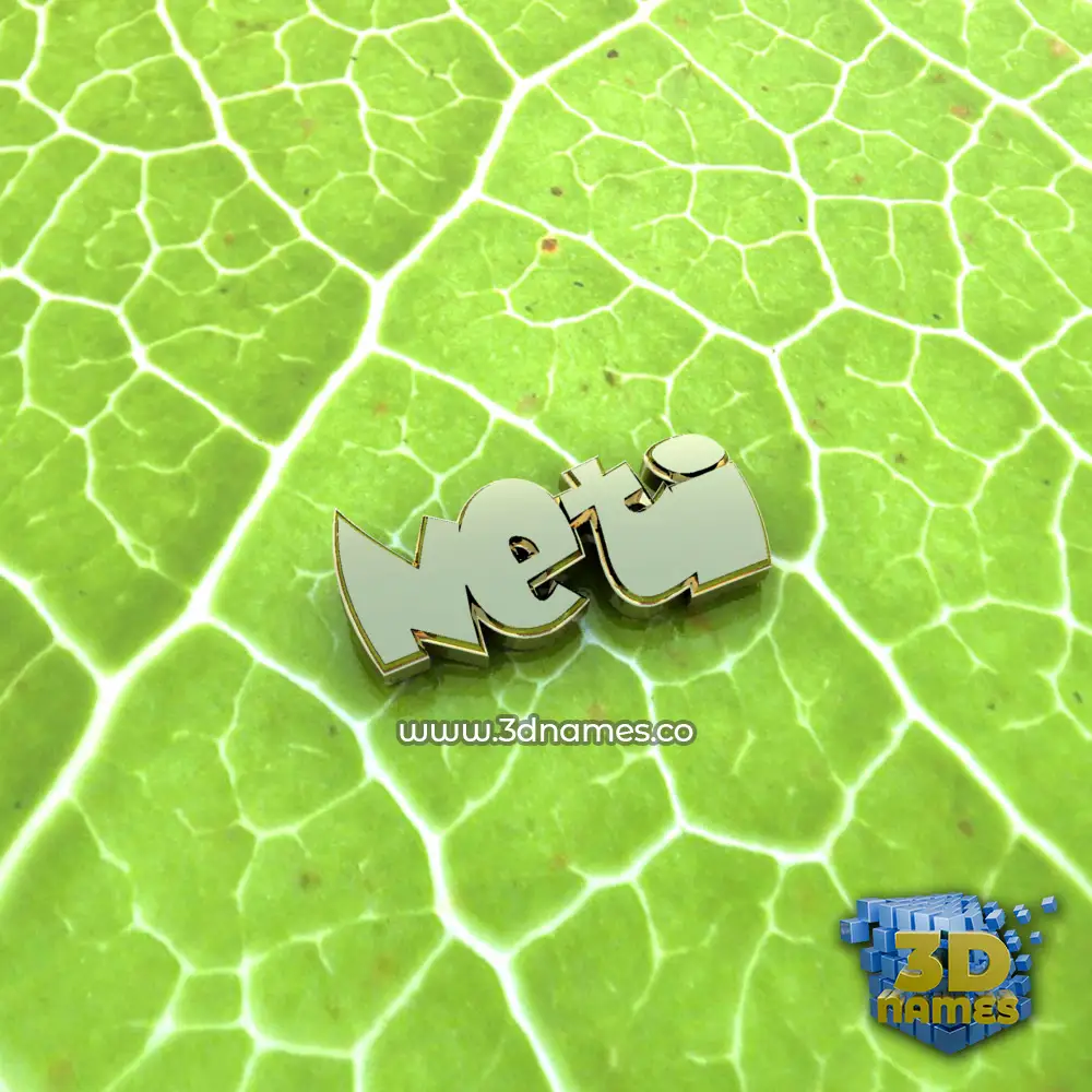 neti in Gold Leaf style - 3D name wallpaper