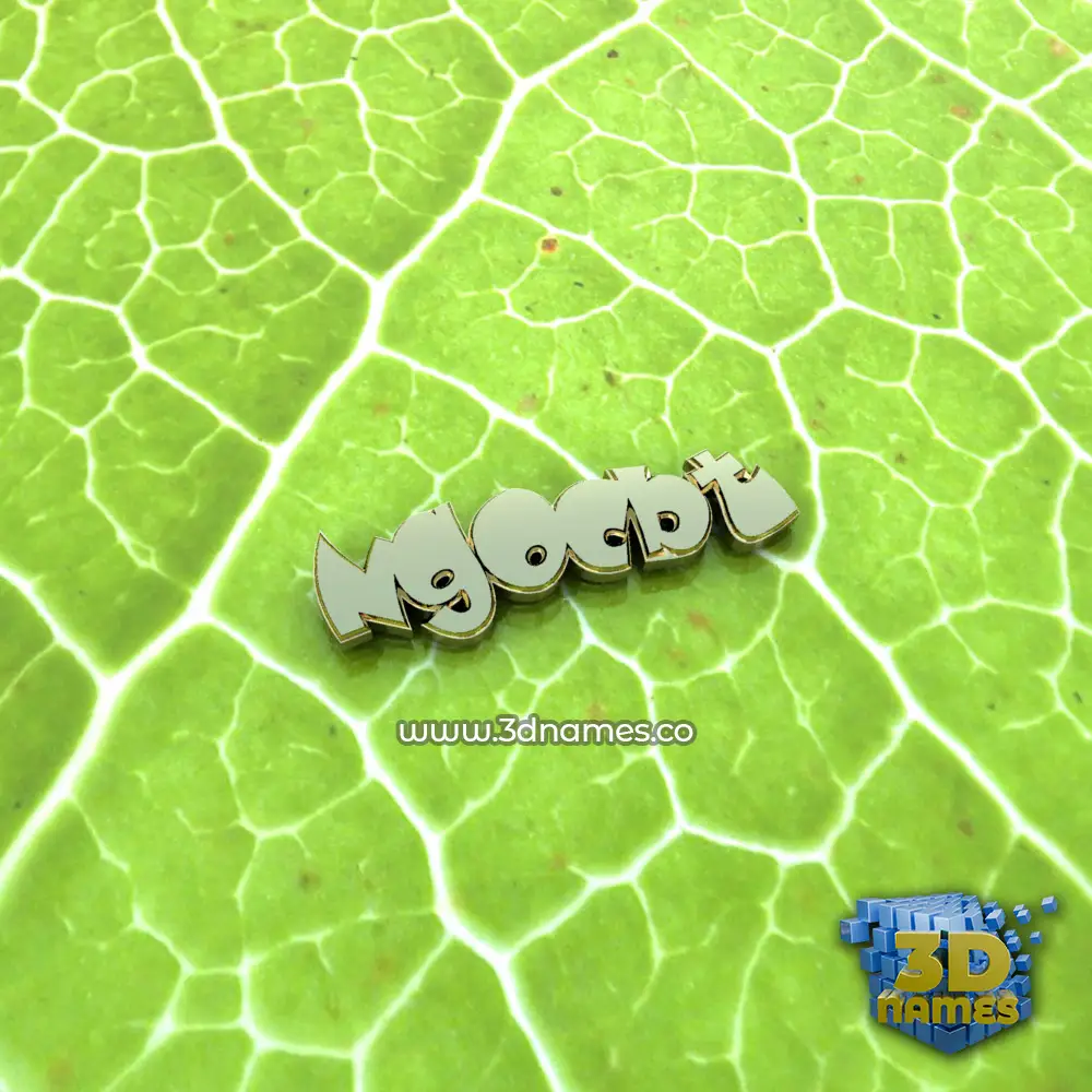 ngocbt in Gold Leaf style - 3D name wallpaper