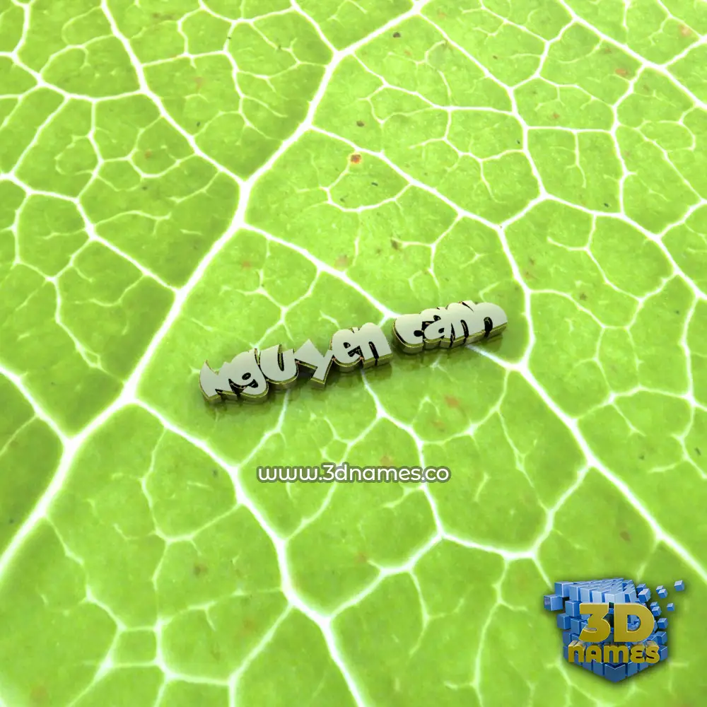 nguyen canh in Gold Leaf style - 3D name wallpaper