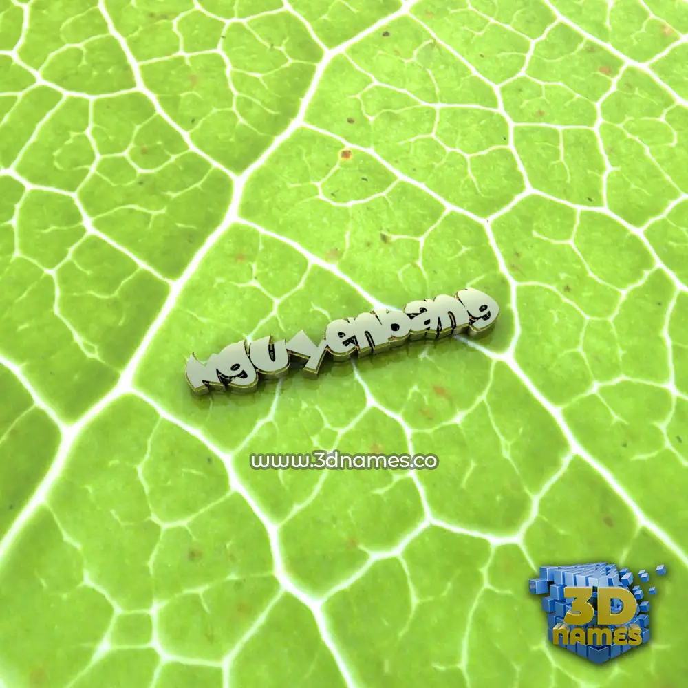 nguyenbang in Gold Leaf style - 3D name wallpaper