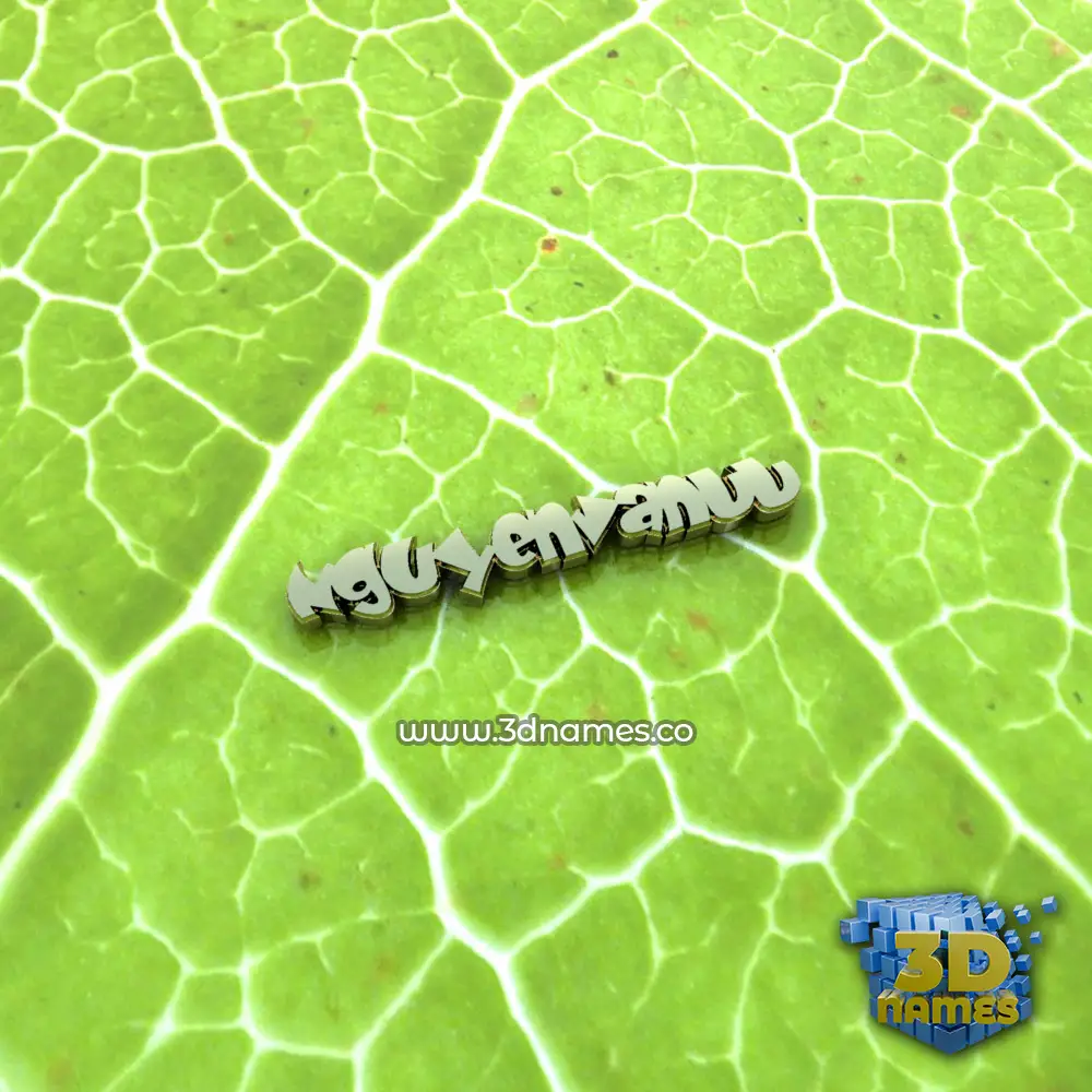 nguyenvanuu in Gold Leaf style - 3D name wallpaper