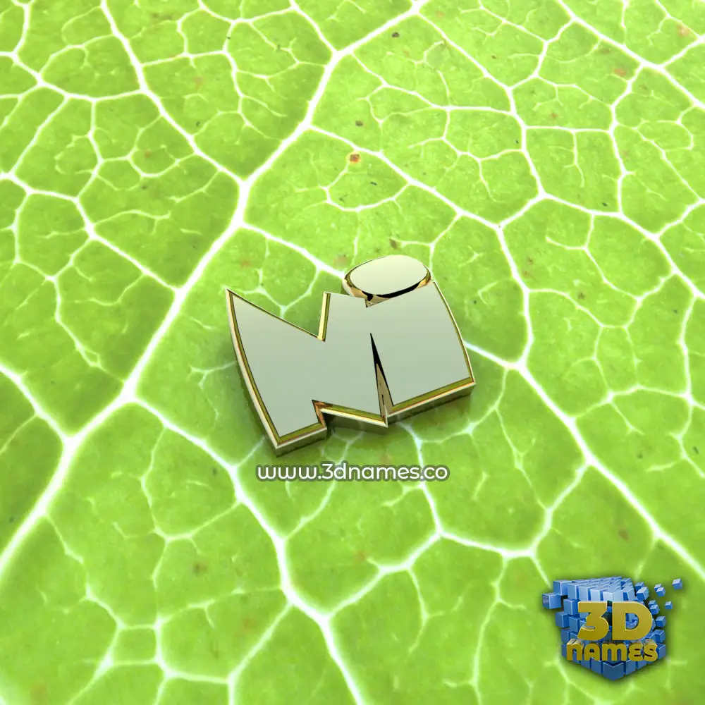 ni in Gold Leaf style - 3D name wallpaper