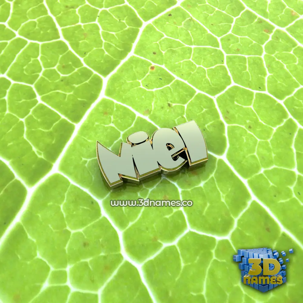 niel in Gold Leaf style - 3D name wallpaper
