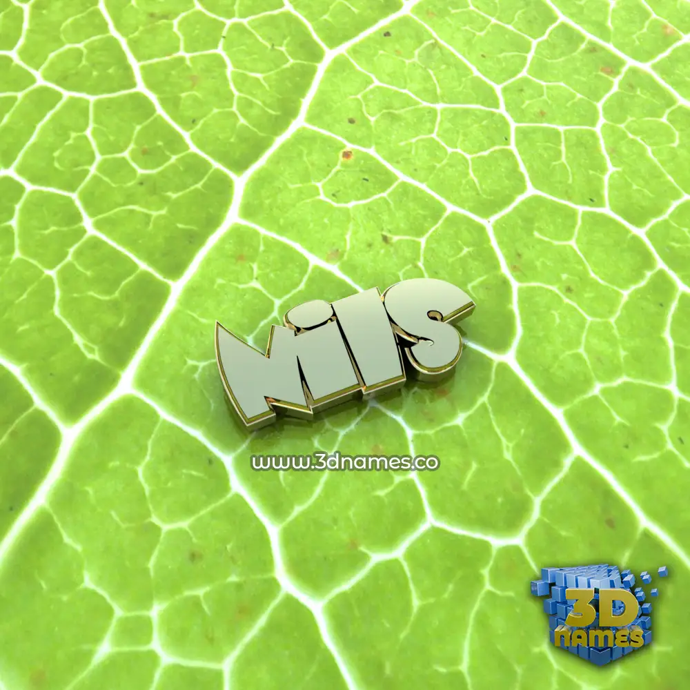 nils in Gold Leaf style - 3D name wallpaper