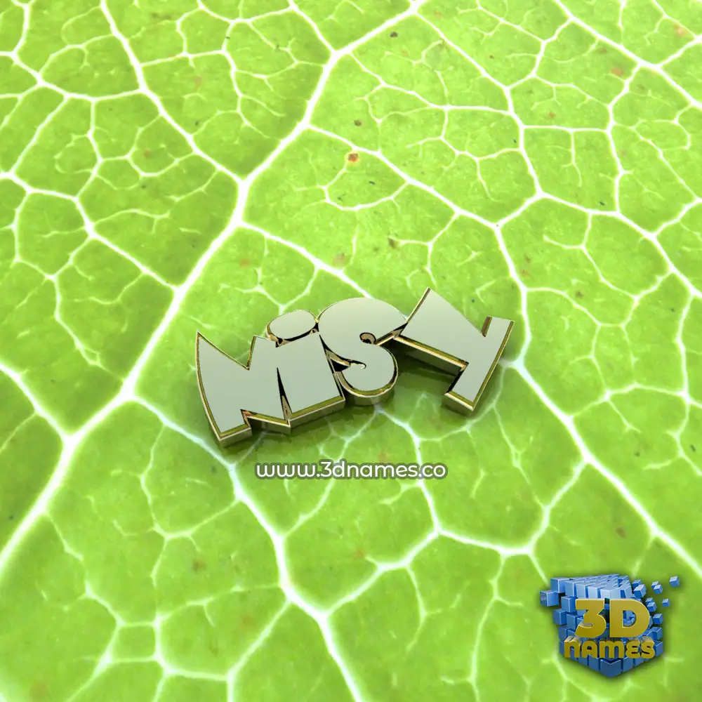 nisy in Gold Leaf style - 3D name wallpaper