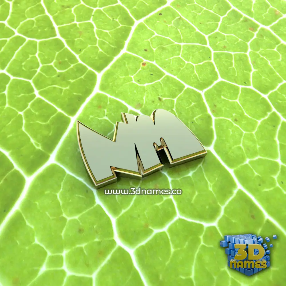nm in Gold Leaf style - 3D name wallpaper