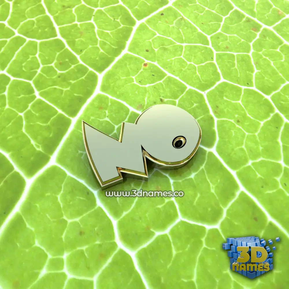 no in Gold Leaf style - 3D name wallpaper