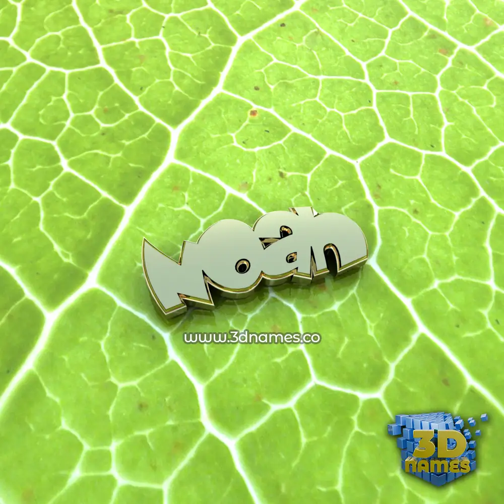 noah in Gold Leaf style - 3D name wallpaper