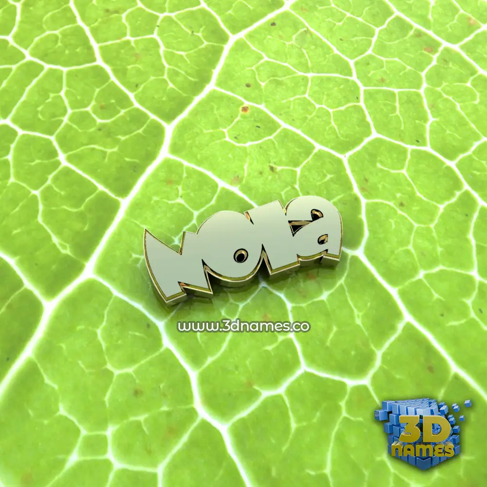 nola in Gold Leaf style - 3D name wallpaper