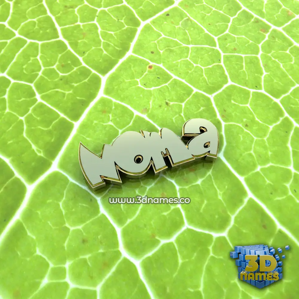 noma in Gold Leaf style - 3D name wallpaper