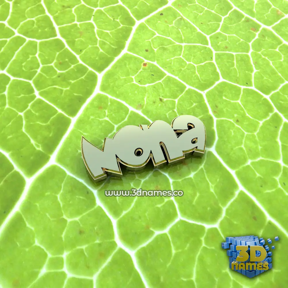 nona in Gold Leaf style - 3D name wallpaper