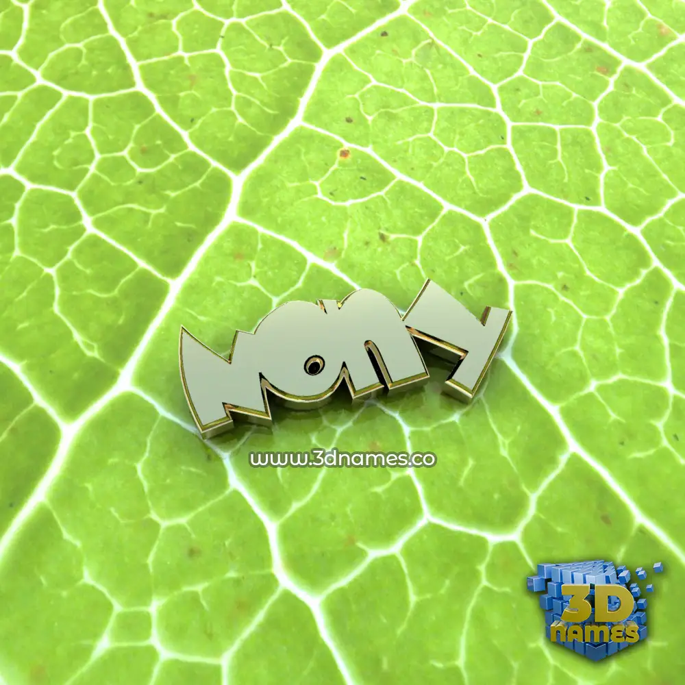 nony in Gold Leaf style - 3D name wallpaper