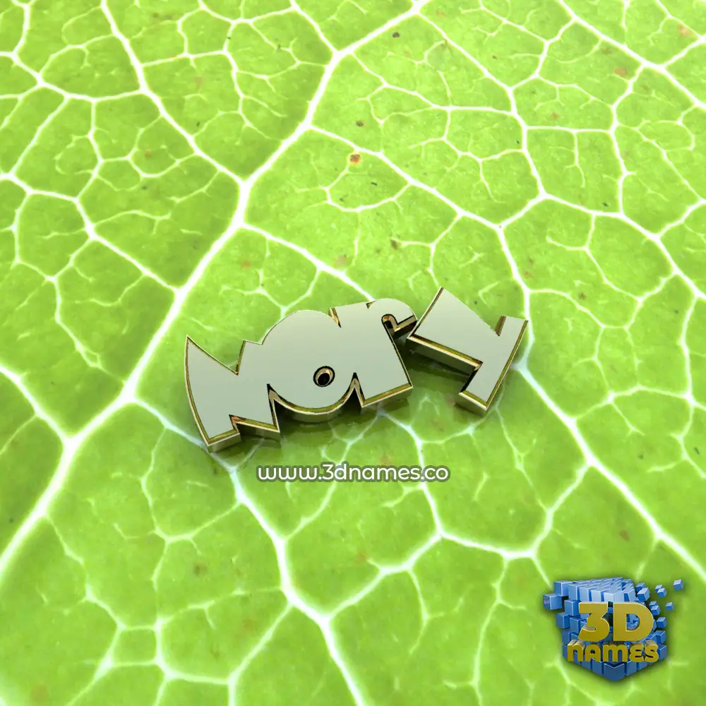 nory in Gold Leaf style - 3D name wallpaper