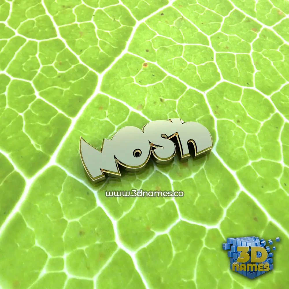 nosh in Gold Leaf style - 3D name wallpaper
