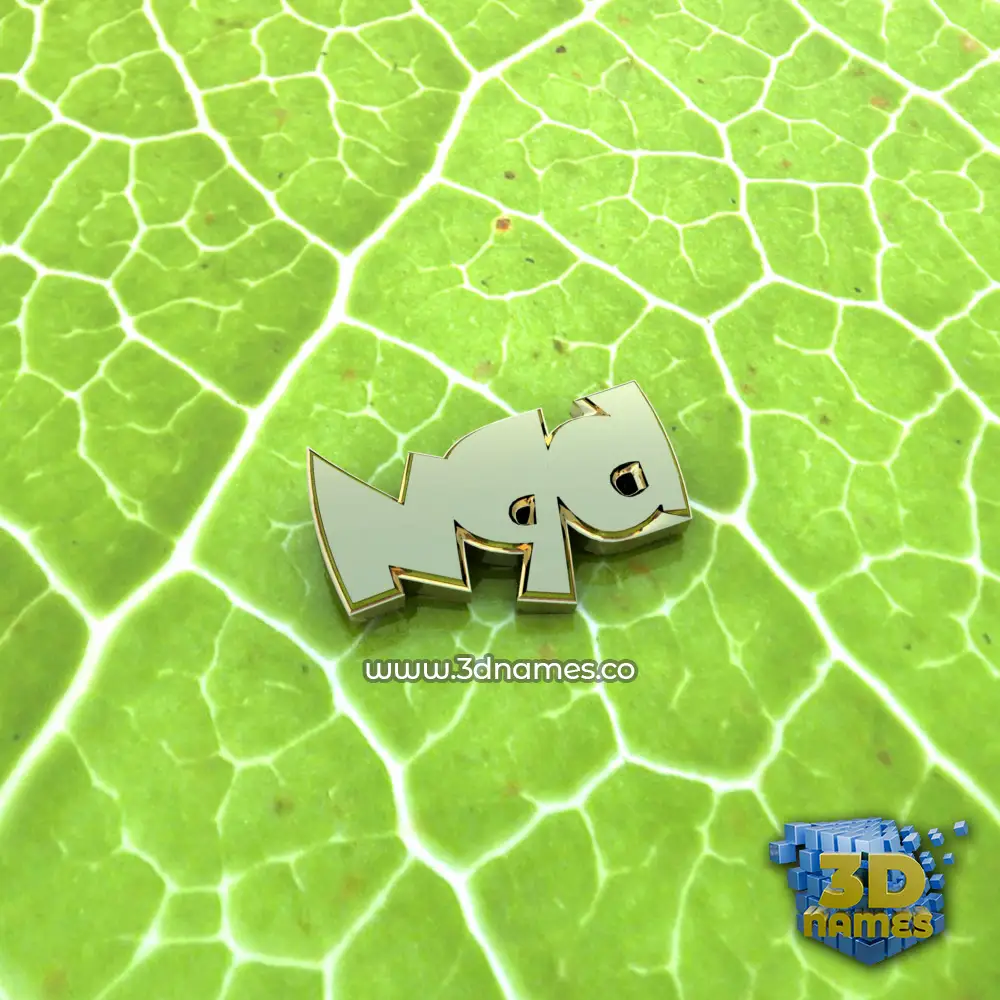 nqd in Gold Leaf style - 3D name wallpaper