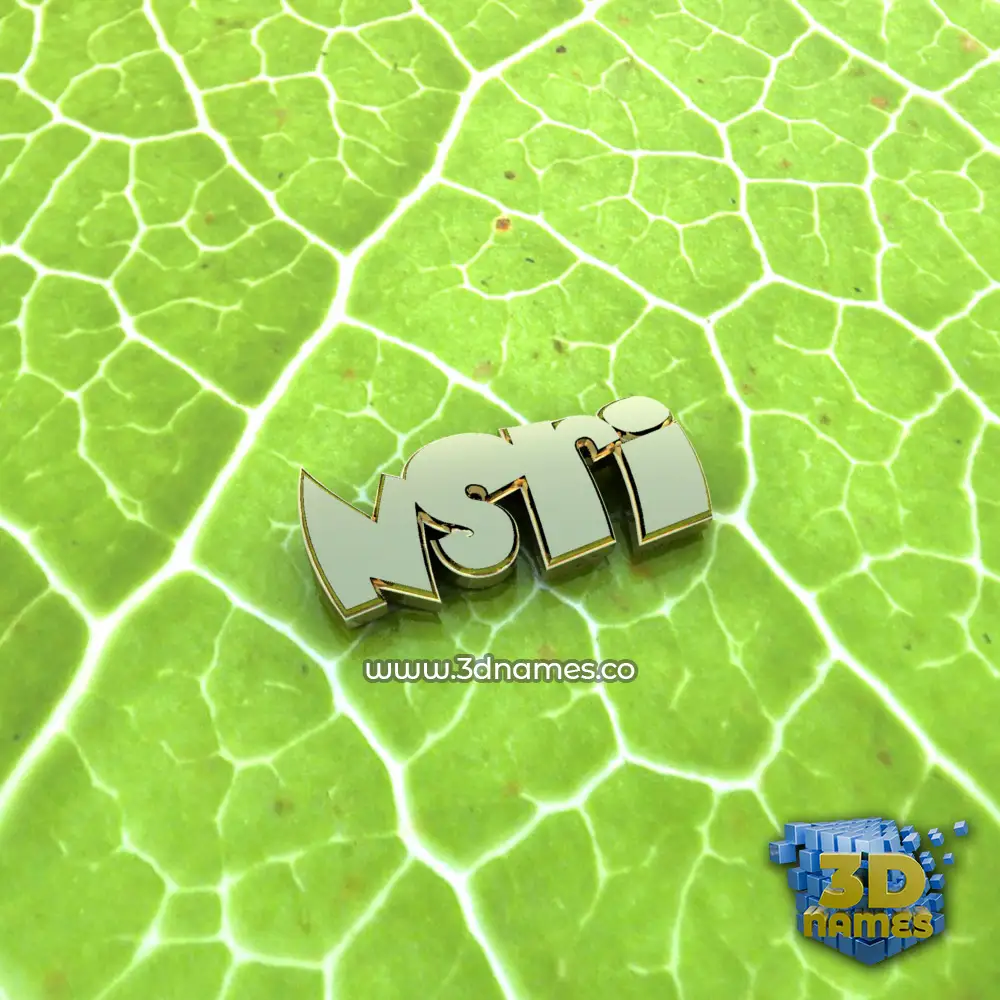 nsri in Gold Leaf style - 3D name wallpaper