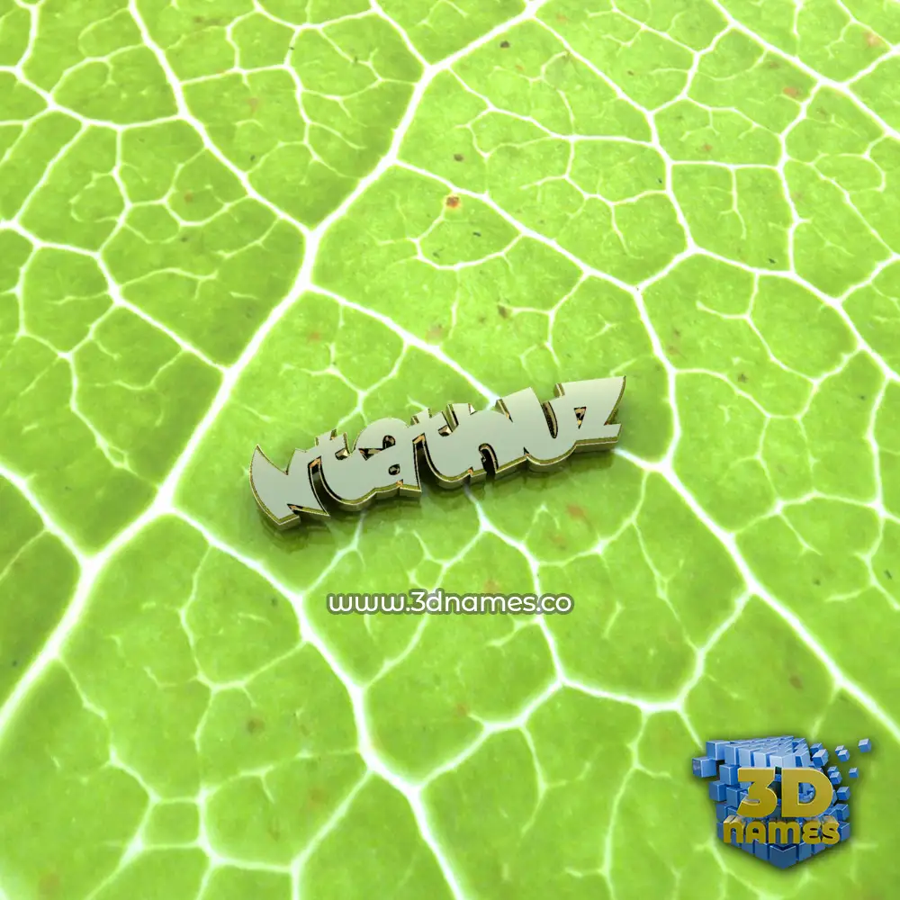 ntathuz in Gold Leaf style - 3D name wallpaper