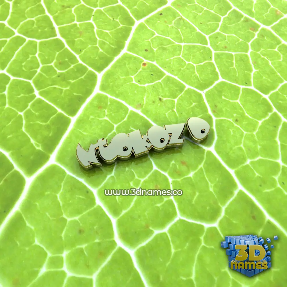 ntokozo in Gold Leaf style - 3D name wallpaper