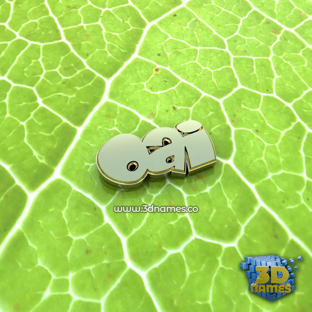 oai in Gold Leaf style - 3D name wallpaper