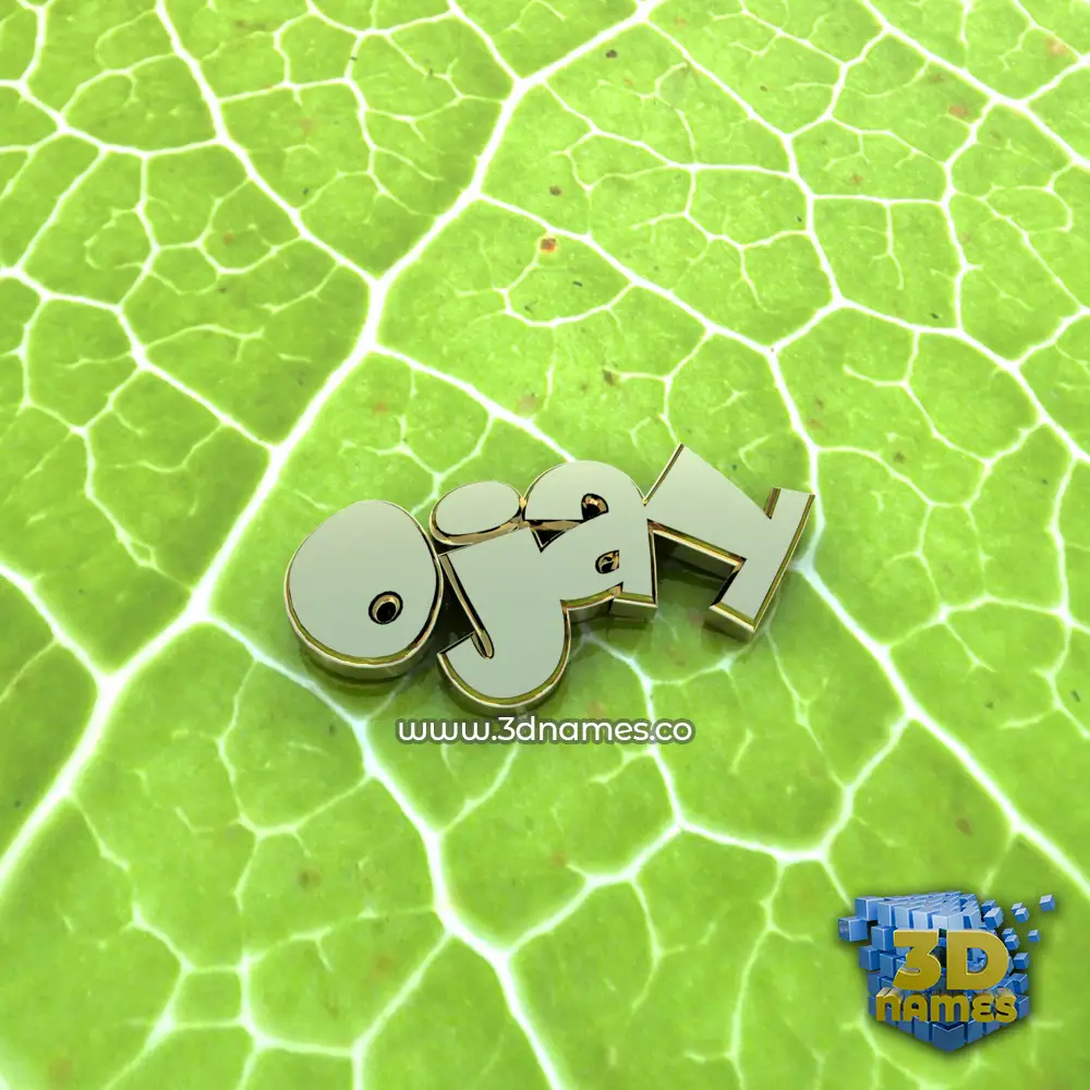 ojay in Gold Leaf style - 3D name wallpaper