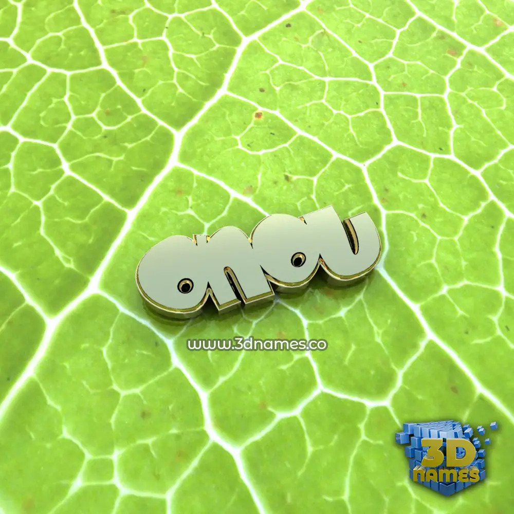 onou in Gold Leaf style - 3D name wallpaper