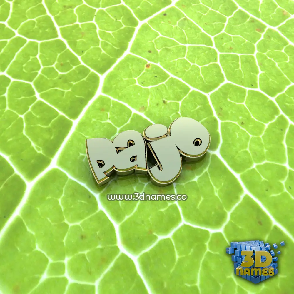 pajo in Gold Leaf style - 3D name wallpaper