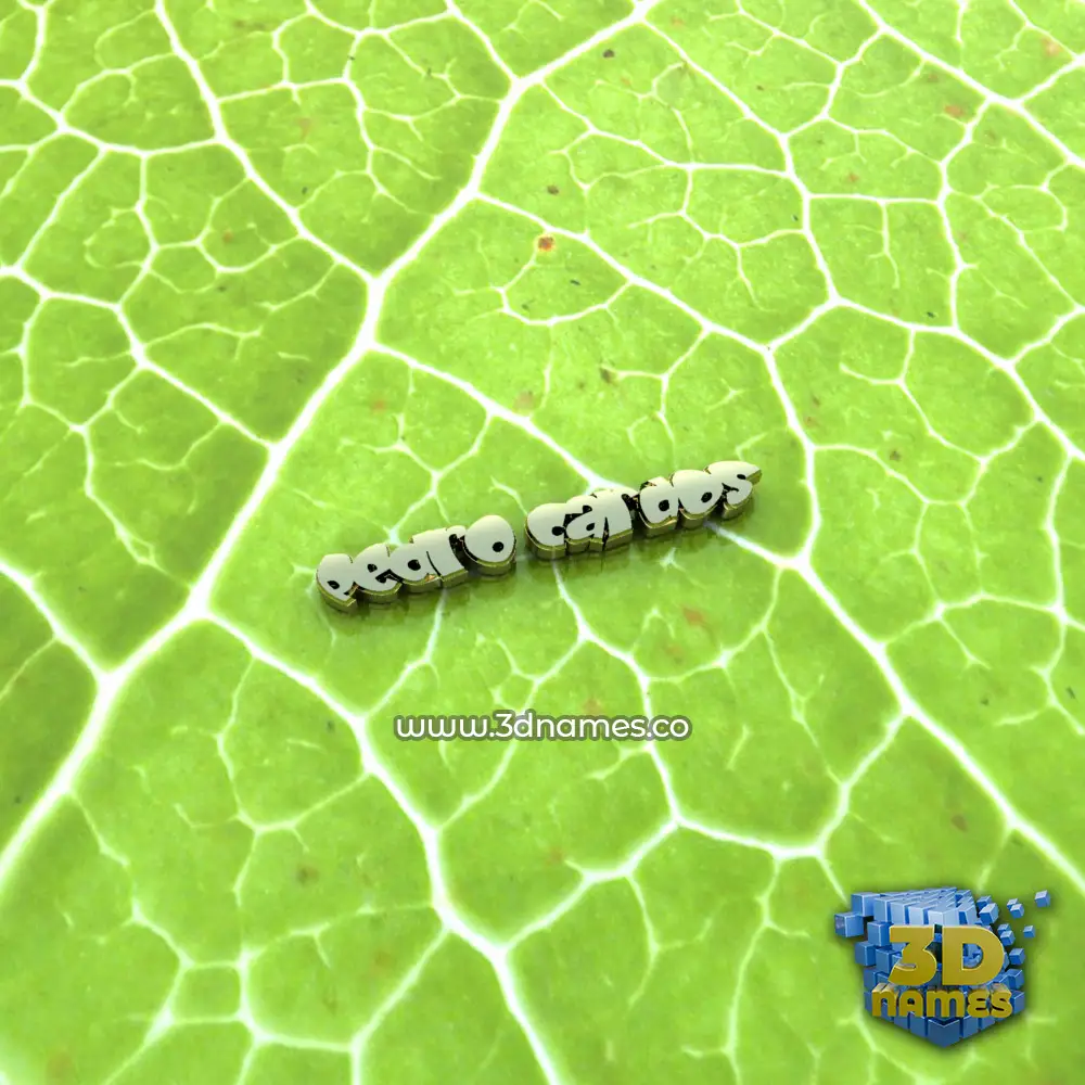 pedro cardos in Gold Leaf style - 3D name wallpaper
