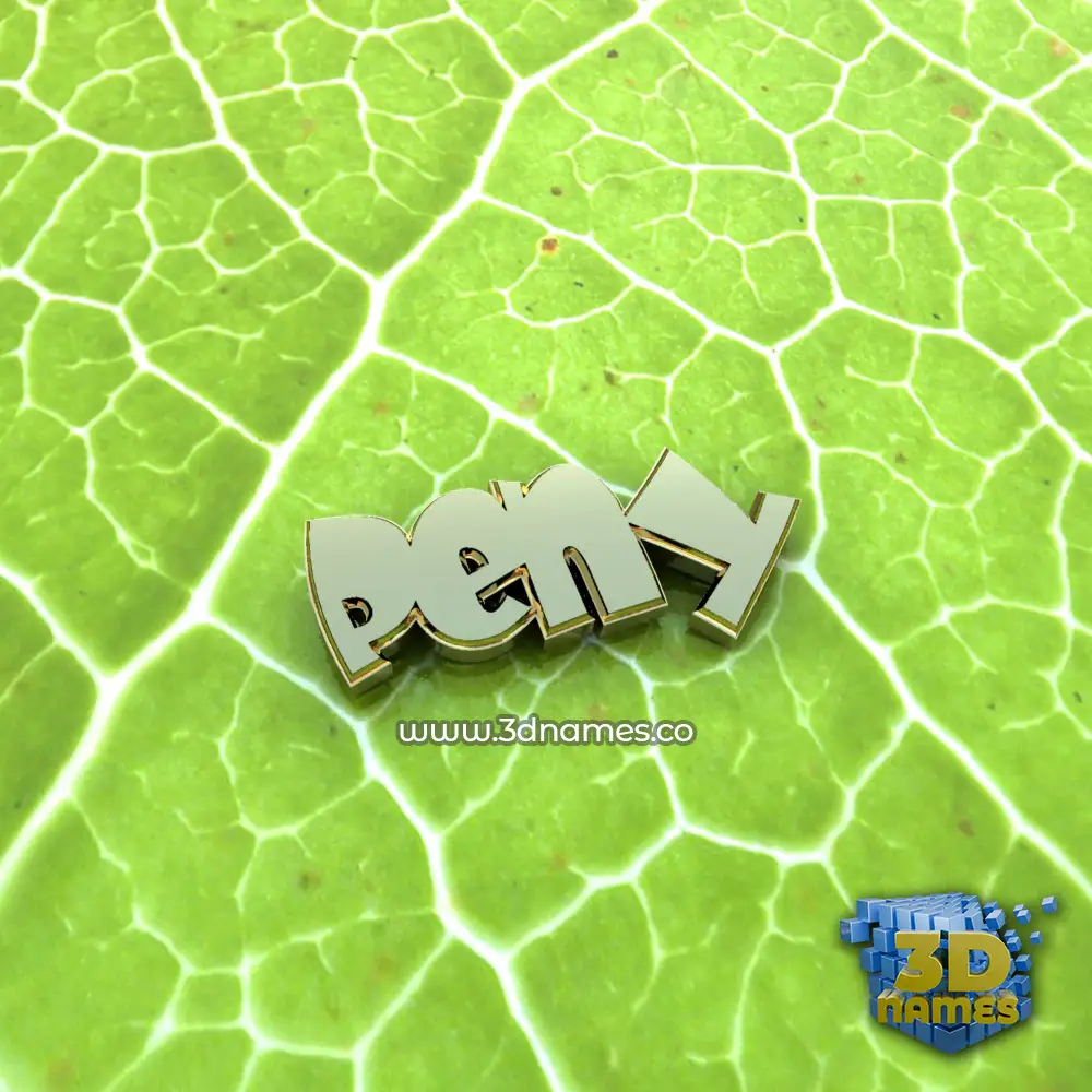peny in Gold Leaf style - 3D name wallpaper