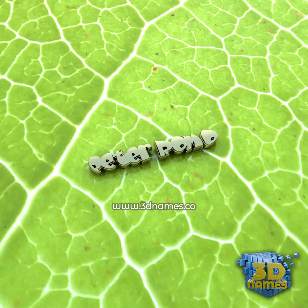 peter romo in Gold Leaf style - 3D name wallpaper