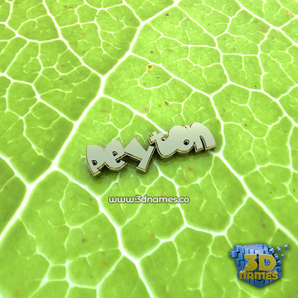 peyton in Gold Leaf style - 3D name wallpaper