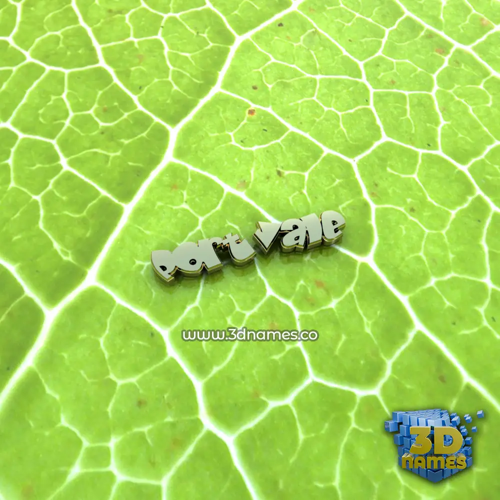 port vale in Gold Leaf style - 3D name wallpaper