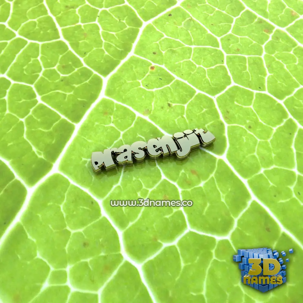 prasenjit in Gold Leaf style - 3D name wallpaper